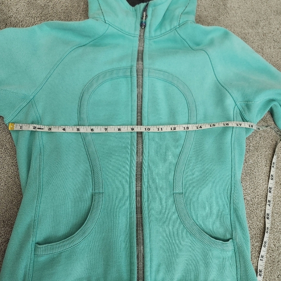 Lululemon Scuba Hoodie Hooded Sweatshirt Tiel Size 8 Fits Medium Cozy Comfy - Picture 7 of 12